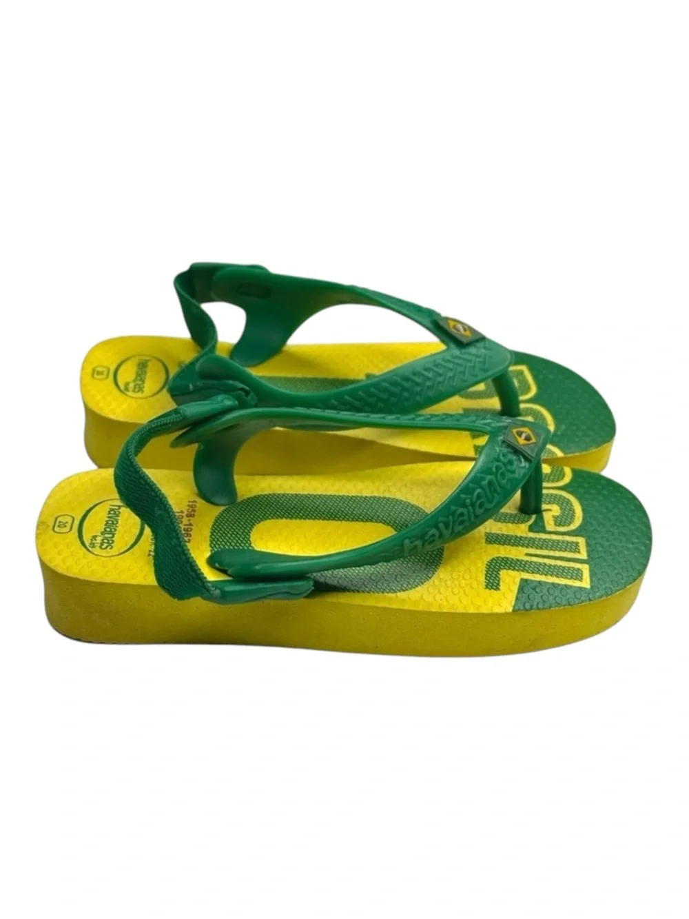 new Havaianas ✪ Ltd Ed FIFA World Cup Walker Sandal ✪ Brazil Yellow Green ✪ 6